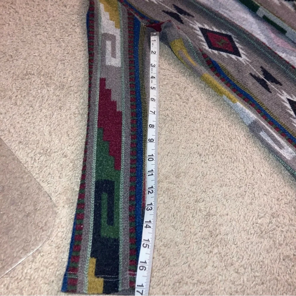 Joyce Leslie long, geometric Aztec cardigan Junior XS - Picture 11 of 14